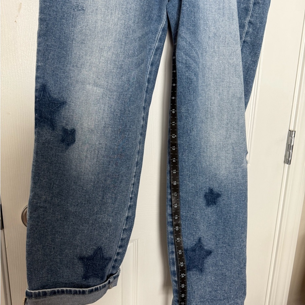 Risen Celeste High Rise Shadow Star Boyfriend Jeans EUC 11/30 - Picture 9 of 13
